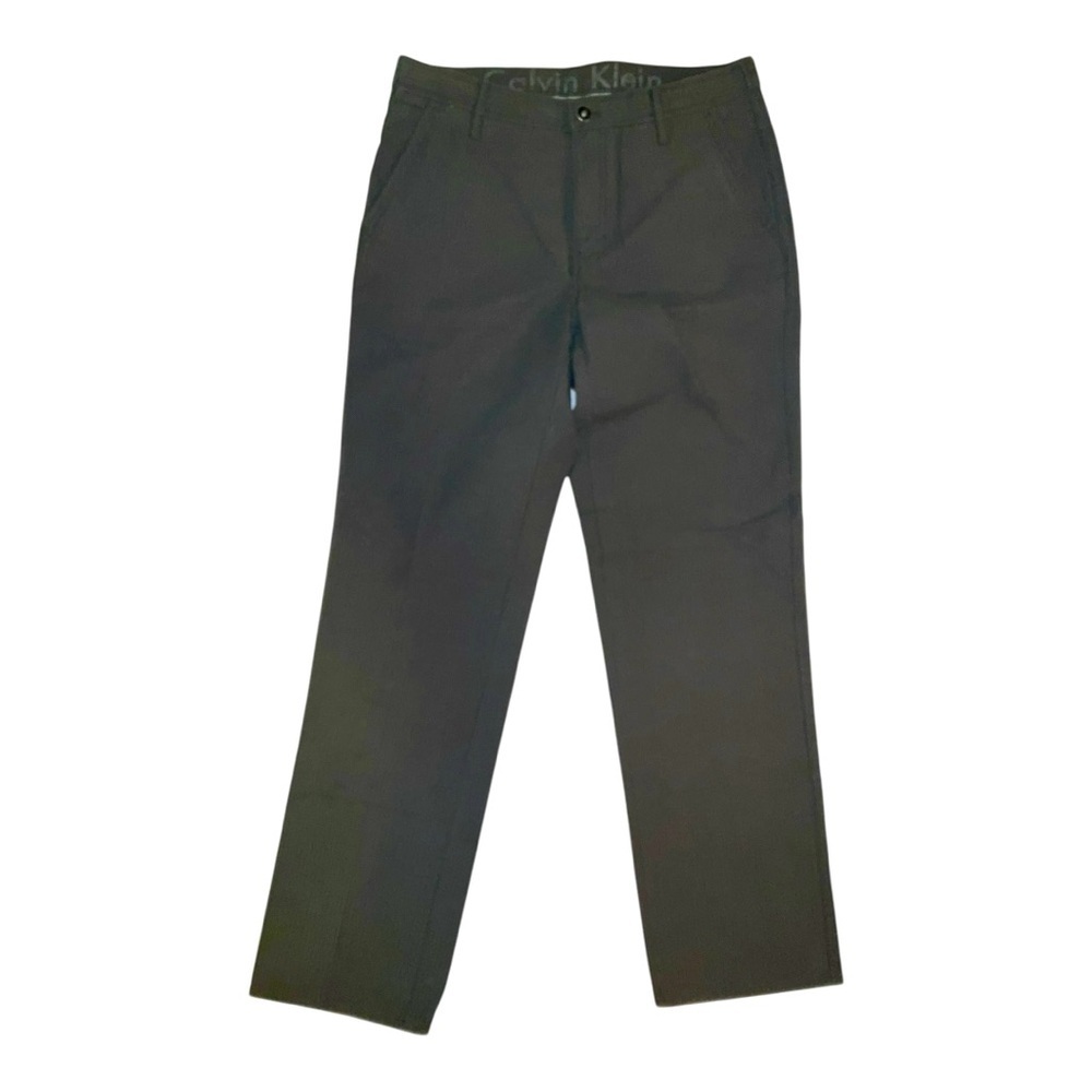 🧵 Calvin‎ Klein Men’s Chino Pants 32x32 👖 100% Cotton Medium Fit Tan Trousers